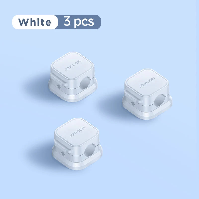3/6Pcs Magnetic Cable Clips Cable Smooth Adjustable Cord Holder under Desk Cable Management Wire Keeper Cable Organizer