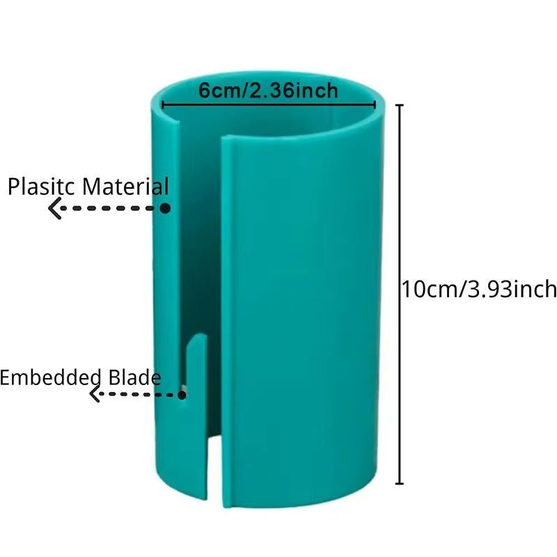 Portable Mini Paper Cutting Machine Tube Portable Paper Cutter Dispenser with Embedded Blade Roundcutting Wrapping Paper Cutter