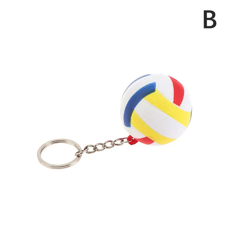 Volleyball Keychain Ornaments Business Volleyball Gift Volleyball Football Beach Ball Pendant Key Chain Key Rings Sport