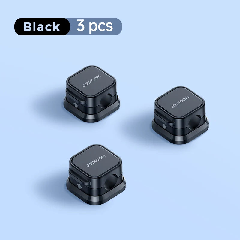 3/6Pcs Magnetic Cable Clips Cable Smooth Adjustable Cord Holder under Desk Cable Management Wire Keeper Cable Organizer