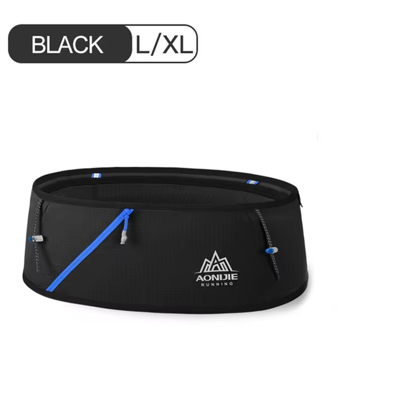 Unisex Hydration Running Belt Superlight Running Waist Bag Trail Marathon Gym Workout Fitness Mobile Phone Holder W8101