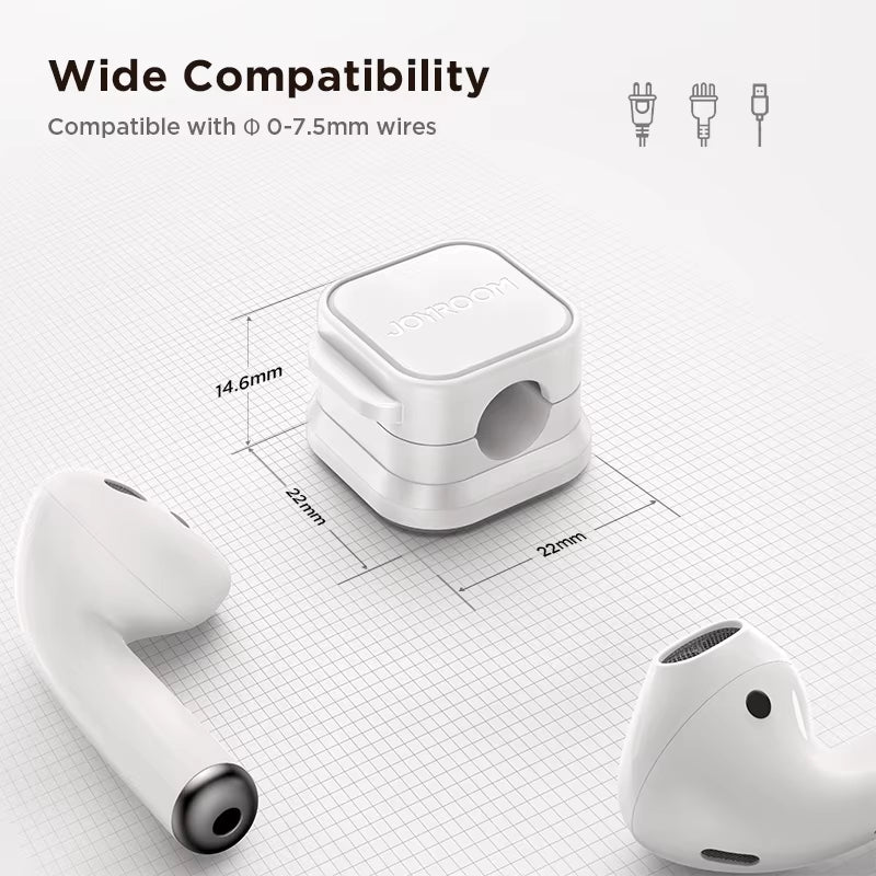 3/6Pcs Magnetic Cable Clips Cable Smooth Adjustable Cord Holder under Desk Cable Management Wire Keeper Cable Organizer