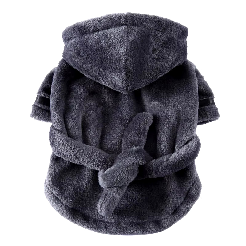 Dog Bath Robe after Bath, Quick Dry Absorbent Towel Robe with Belt for Small Medium Dogs Cats, Post Bath Drying Pet Accessories
