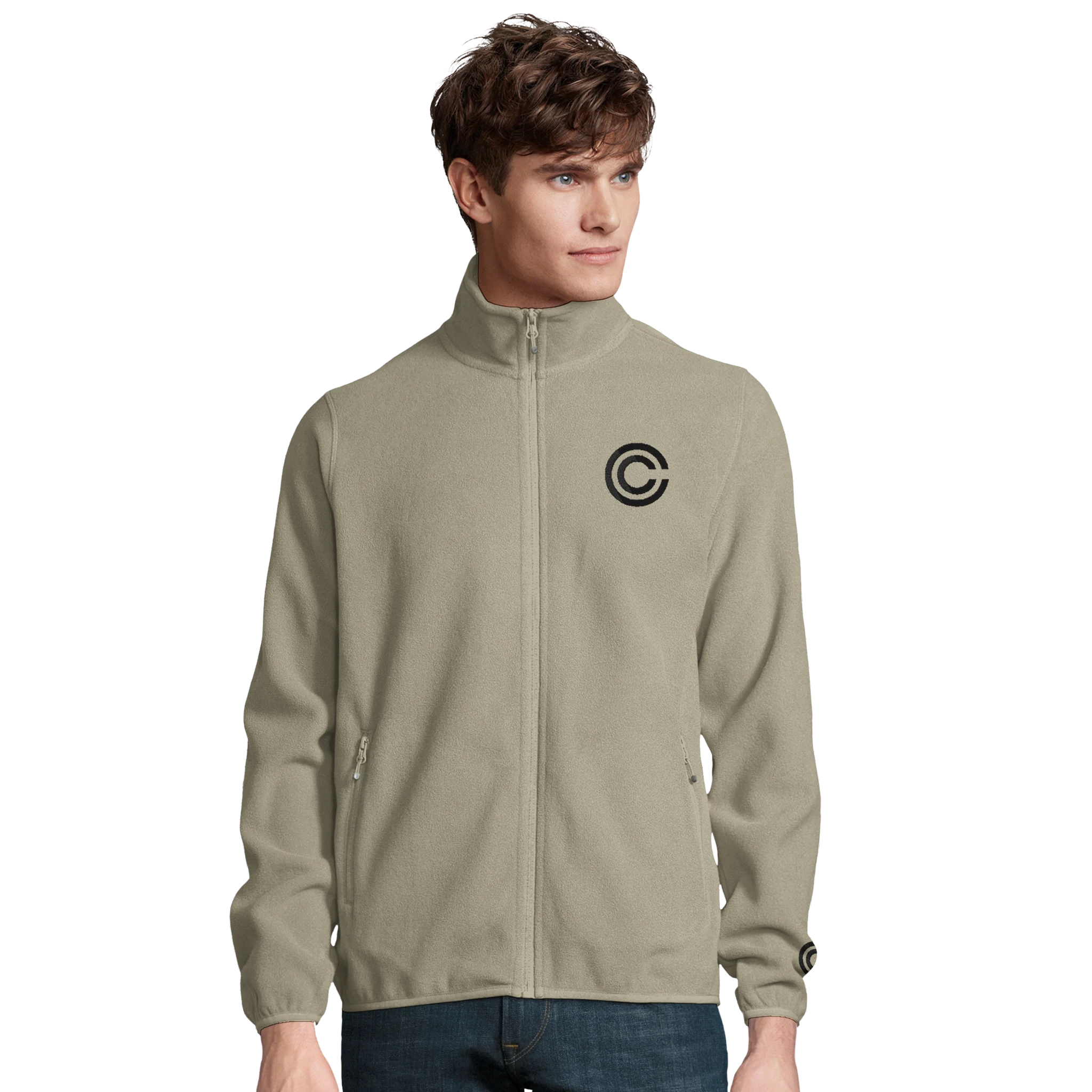 Men's Microfleece Zip Jacket With 100% recycled polyester | SOL'S Factor Men 03823