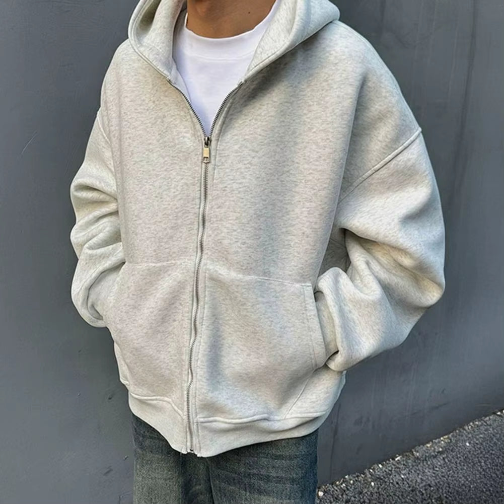 American Style Casual Loose Men'S Hoodie Sweater Backpack Integrated Spring Autumn Design Unique Loose Outerwear