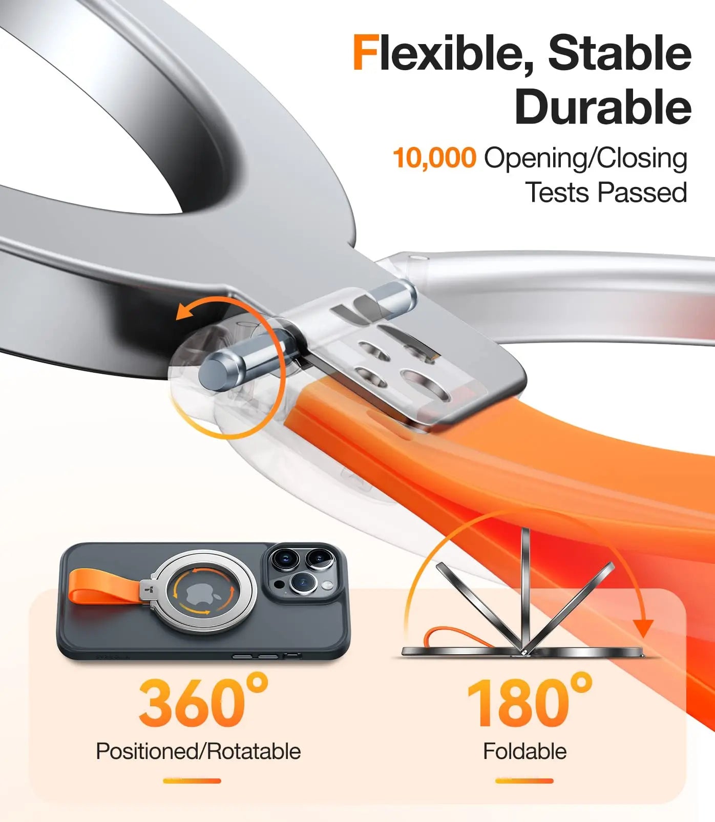 Magnetic Phone Grip Holder with Silicone Finger Strap Magsafe Ring Holder for Iphone 15 14 13 12 Pro Max plus S24 Ultra