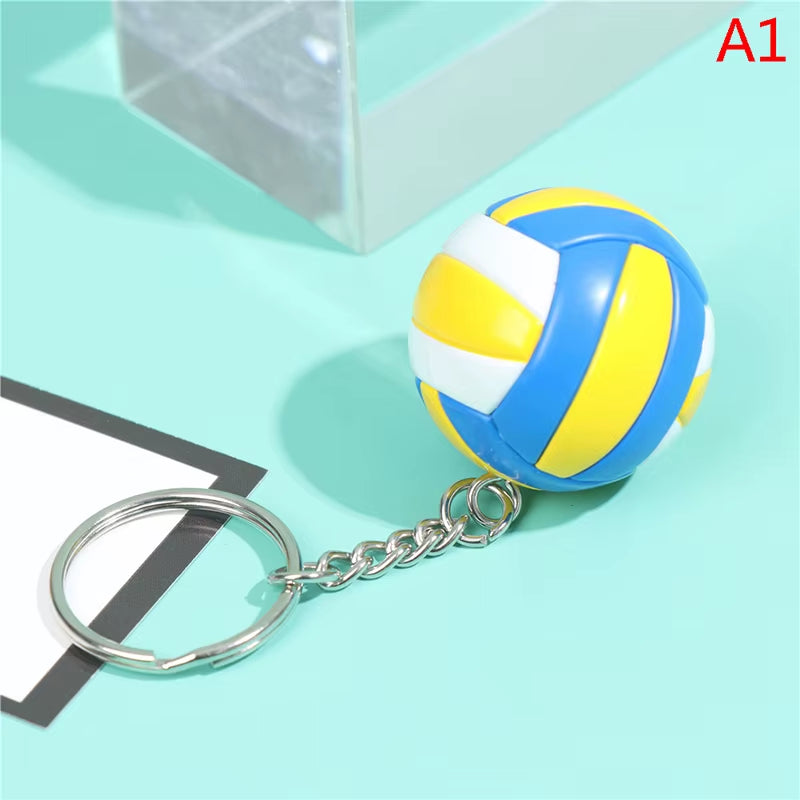 Volleyball Keychain Ornaments Business Volleyball Gift Volleyball Football Beach Ball Pendant Key Chain Key Rings Sport