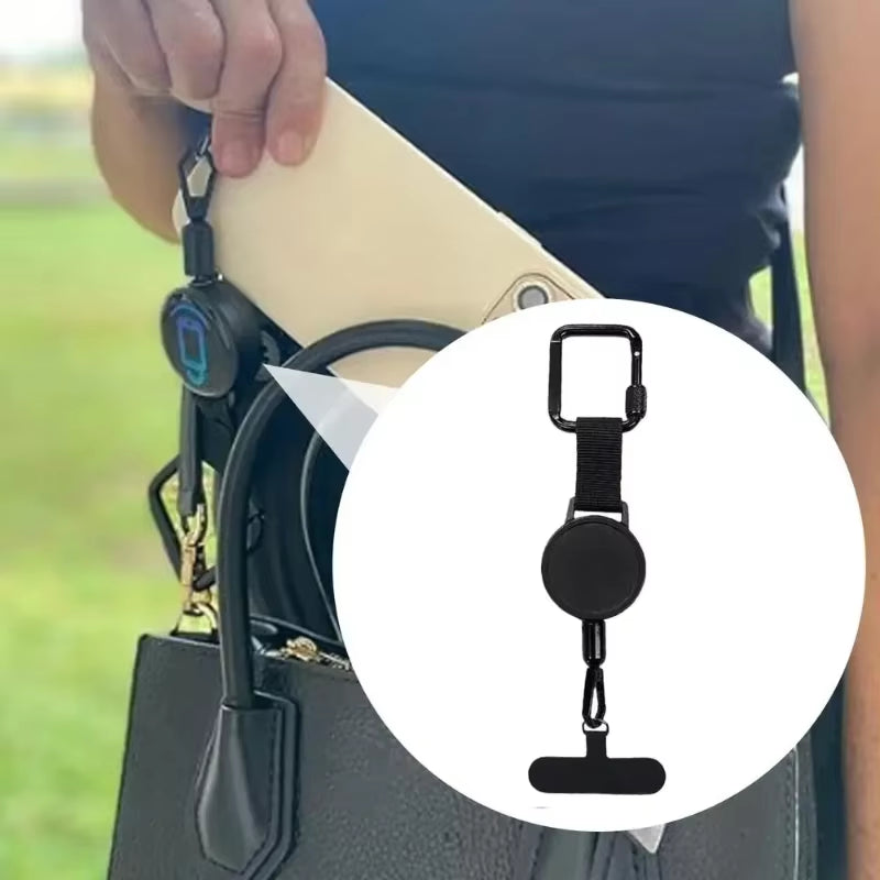 Retractable Anti-Theft Phone Holder Cellphone Lanyard Strap Smartphone Safety Tether Belt Clip Cellphone Lanyard for Travel