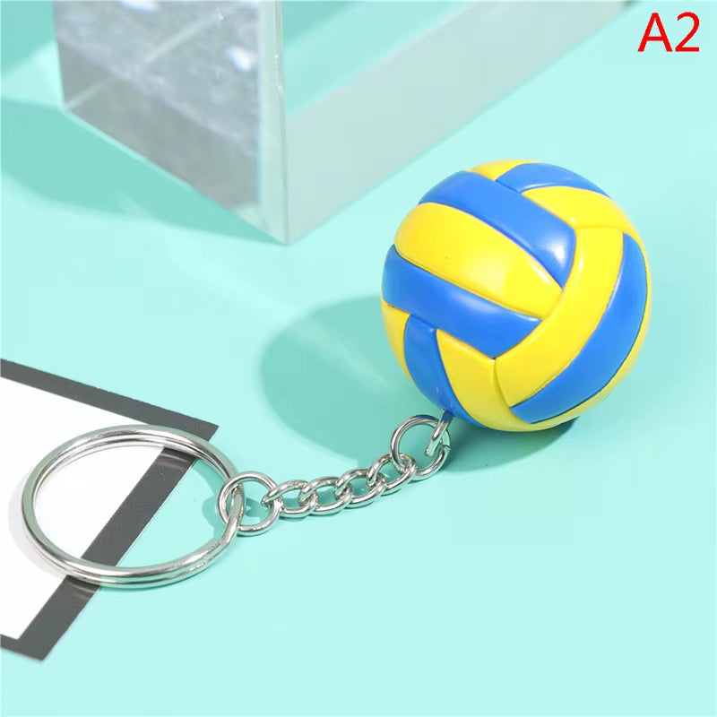 Volleyball Keychain Ornaments Business Volleyball Gift Volleyball Football Beach Ball Pendant Key Chain Key Rings Sport
