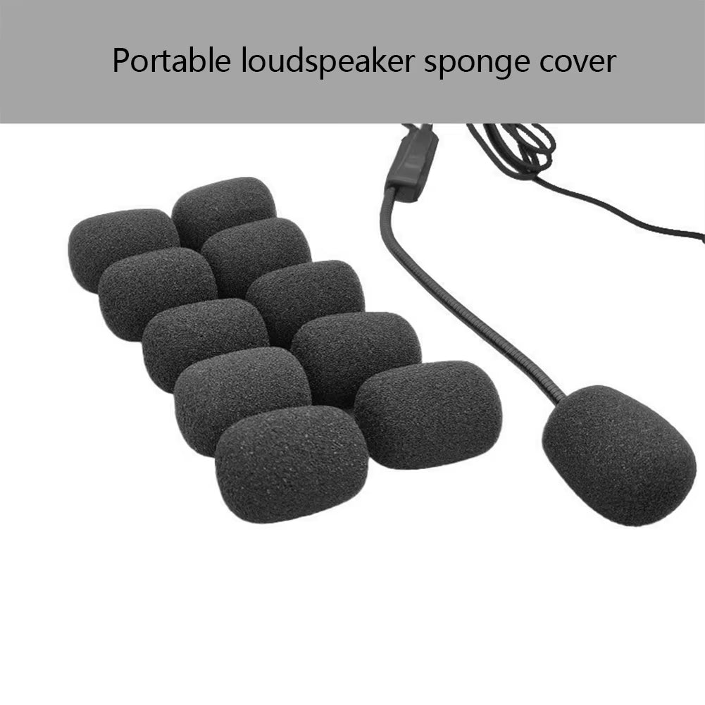 10Pcs Foam Mini Microphone Covers Mic Protector Replacement Headset Windshield Sponge Covers Microphone Cover for Meeting Mic