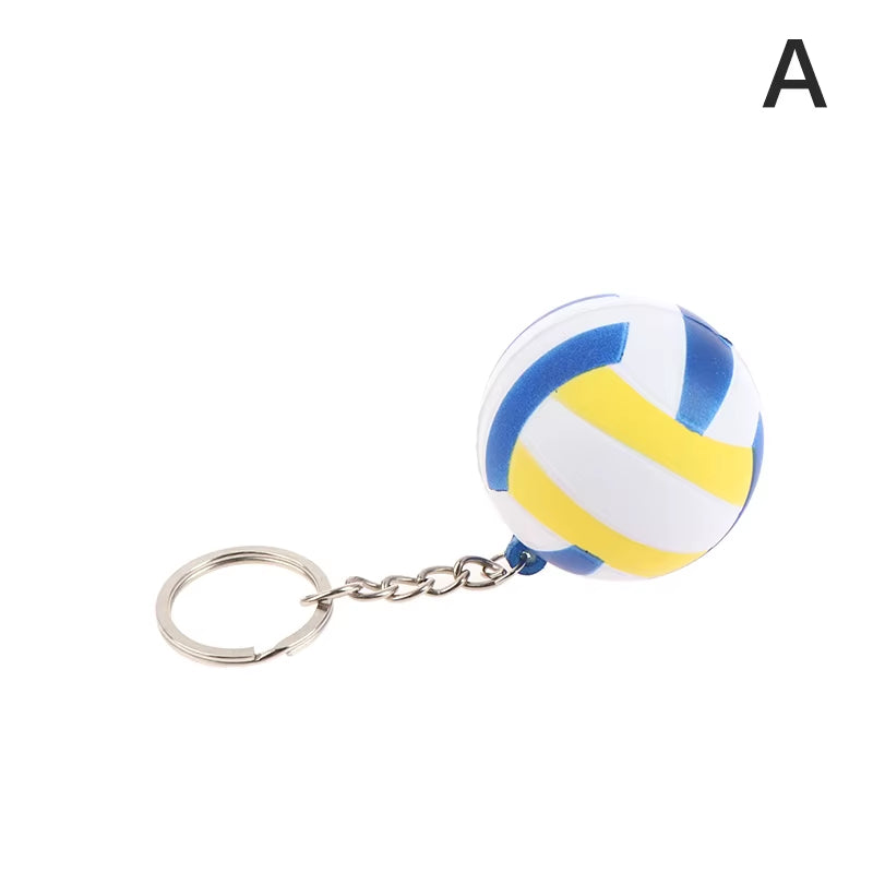 Volleyball Keychain Ornaments Business Volleyball Gift Volleyball Football Beach Ball Pendant Key Chain Key Rings Sport