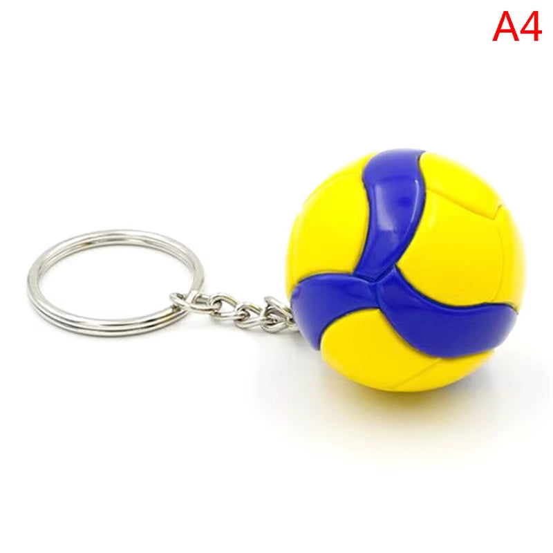 Volleyball Keychain Ornaments Business Volleyball Gift Volleyball Football Beach Ball Pendant Key Chain Key Rings Sport