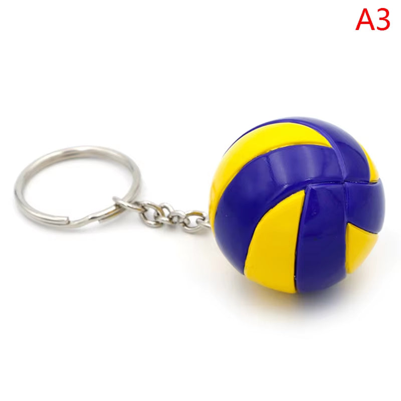 Volleyball Keychain Ornaments Business Volleyball Gift Volleyball Football Beach Ball Pendant Key Chain Key Rings Sport