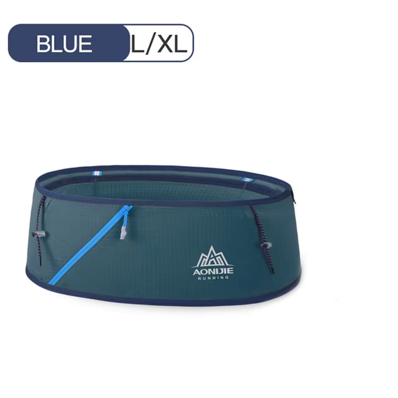 Unisex Hydration Running Belt Superlight Running Waist Bag Trail Marathon Gym Workout Fitness Mobile Phone Holder W8101