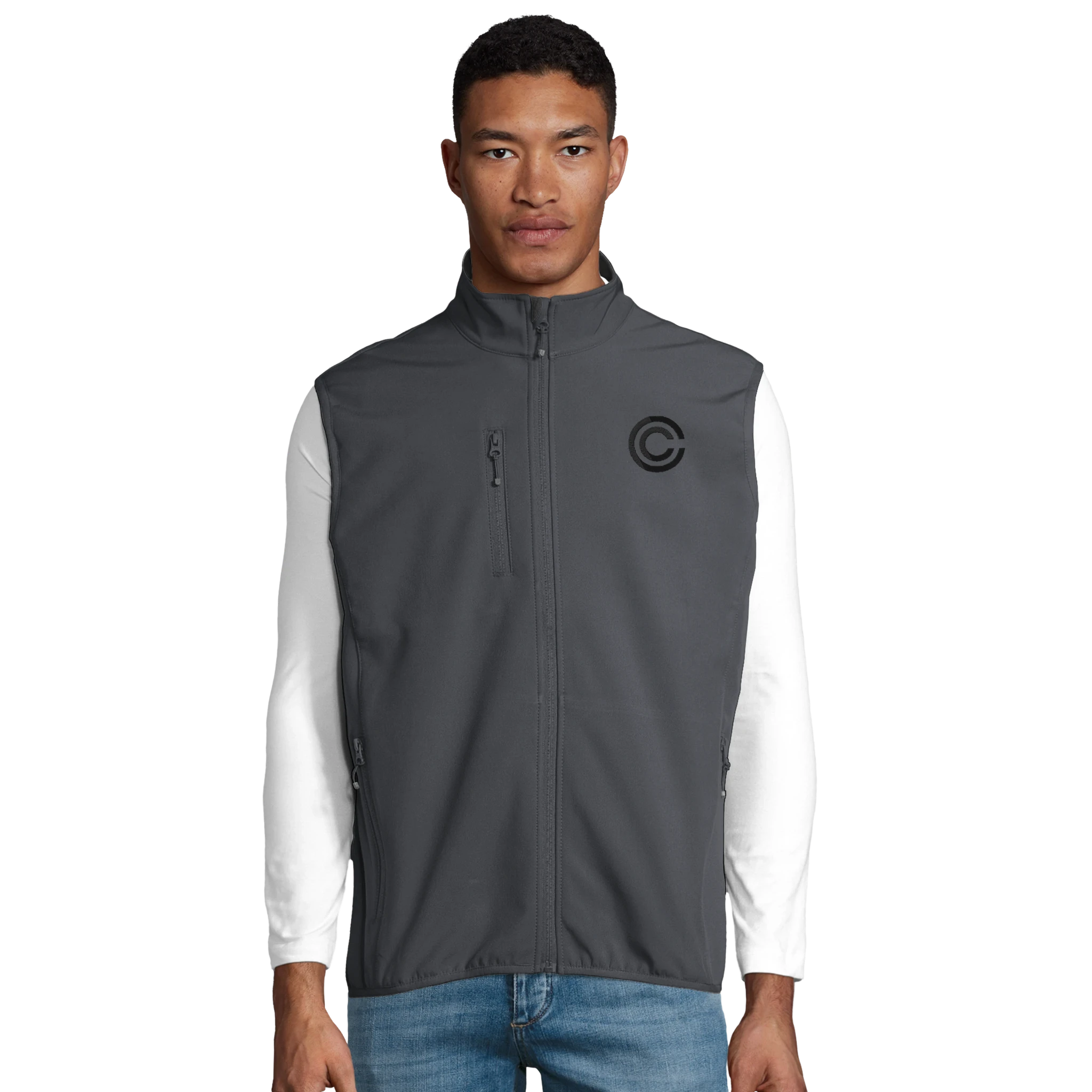 Men's Softshell Bodywarmer Vest With Recycled Polyester | SOL'S Falcon BW Men 03825