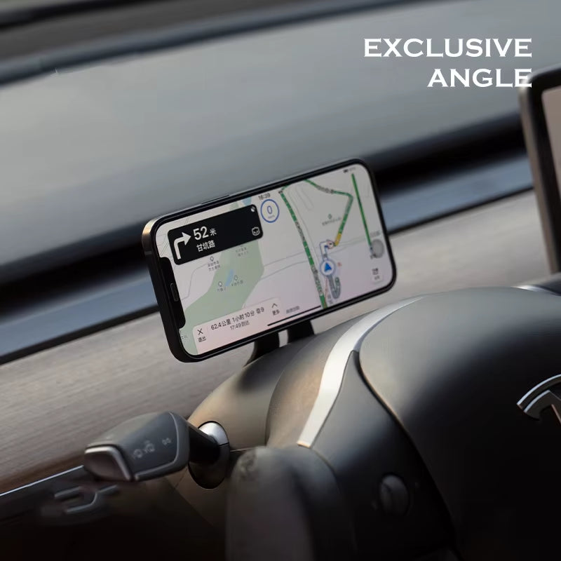 Magnetic Car Phone Holder for Tesla Model Y 3 Car Mobile Phone Stand Support GPS Bracket Mounts for Iphone Smart Phone